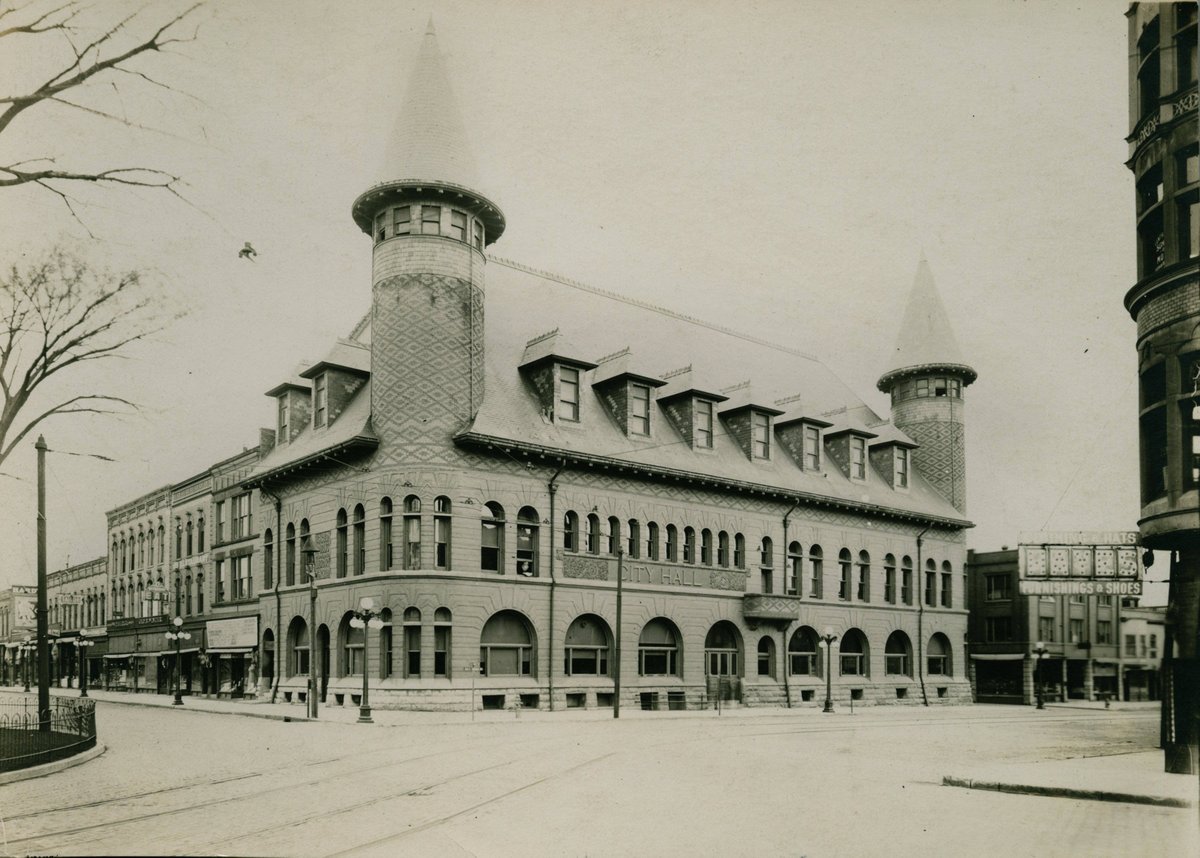 Evanston, IL - Datei:City Hall, Evanston, Illinois, early 20th century (NBY 644).jpg –  Wikiped